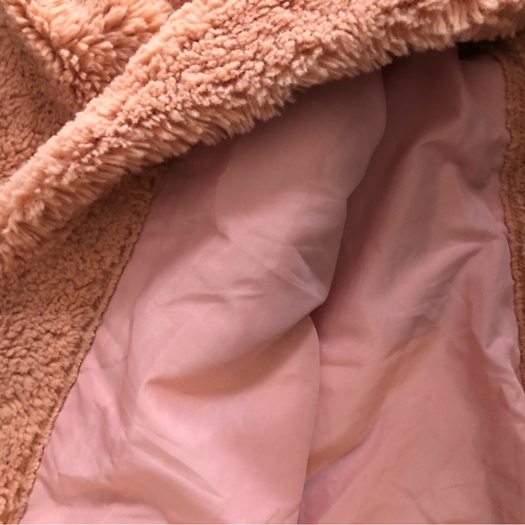 Madewell oversized fuzzy rust/peach lined cropped sweater with cropped sleeve - Picture 5 of 5